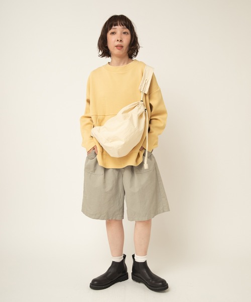 RNA-N(アールエヌエーエヌ)の「M2382 ワッフルポケットデザインプルオーバー(Tシャツ/カットソー・レディース・ブラック/キナリ/イエロー・FREE)」の7枚目の写真