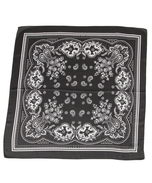 BAYFLOW（ベイフロー）の「70×70 バンダナ柄スカーフ（バンダナ/スカーフ・レディース・ベージュ/マスタード/ブラック・FREE）」の10枚目の写真