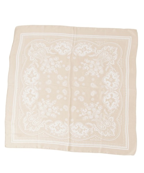 BAYFLOW（ベイフロー）の「70×70 バンダナ柄スカーフ（バンダナ/スカーフ・レディース・ベージュ/マスタード/ブラック・FREE）」の11枚目の写真