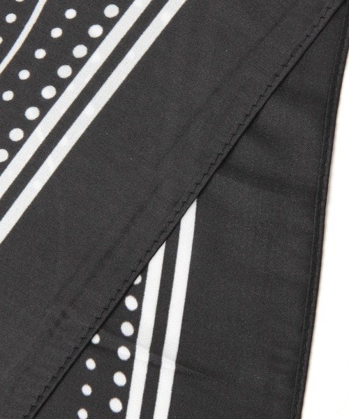 BAYFLOW（ベイフロー）の「70×70 バンダナ柄スカーフ（バンダナ/スカーフ・レディース・ベージュ/マスタード/ブラック・FREE）」の15枚目の写真