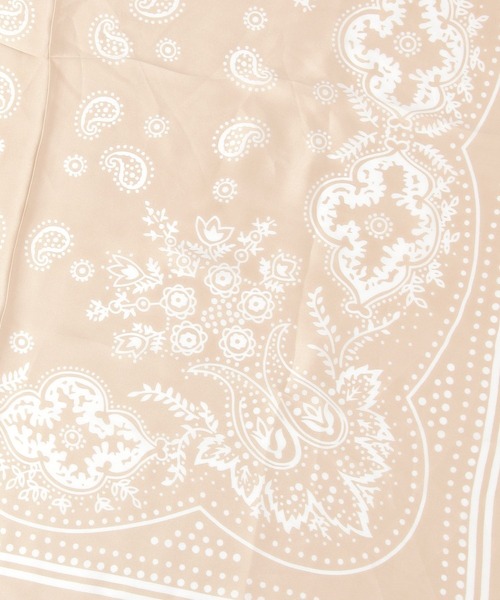 BAYFLOW（ベイフロー）の「70×70 バンダナ柄スカーフ（バンダナ/スカーフ・レディース・ベージュ/マスタード/ブラック・FREE）」の16枚目の写真