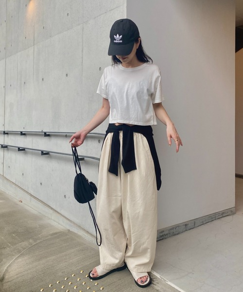 *関税・送料込*【PATOU】ハイライズコットンワイドレッグパンツ 関税送料込☆PATOU ワイドレッグコットンパンツ (PATOU/パンツ