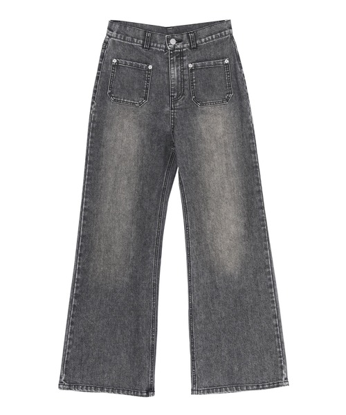 titivate（ティティベイト）の「フロントポケットスリムフレアデニムパンツ（デニムパンツ・レディース・グレー/ブルー・XL/L/M/S/SP）」の19枚目の写真