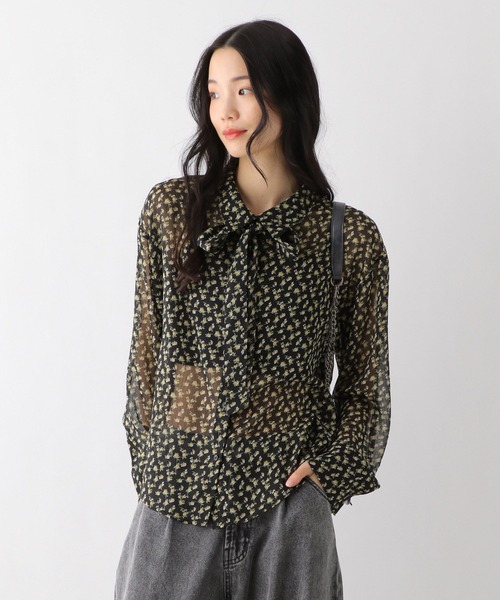 あんずぼー セール】アソートボウタイブラウス 324802（シャツ/ブラウス