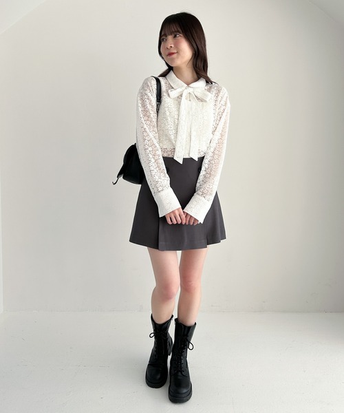 セール】アソートボウタイブラウス 324802（シャツ/ブラウス