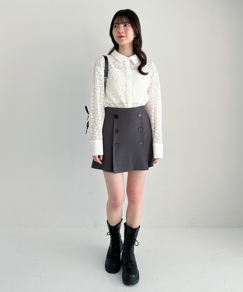 セール】アソートボウタイブラウス 324802（シャツ/ブラウス