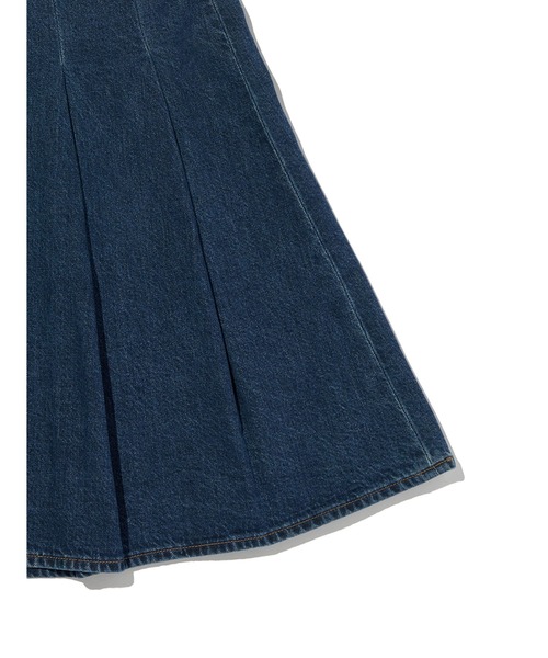 Levi’s/リーバイス PLEATED スカート ダークインディゴ Levi's デニムスカート Levi's/リーバイス PLEATED ミニスカート