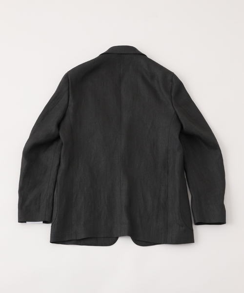 Caruso(カルーゾ)の「CARUSO (カルーゾ) ZERO JKT LINO(テーラードジャケット・メンズ・ブラック・48/50)」の2枚目の写真