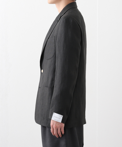 Caruso(カルーゾ)の「CARUSO (カルーゾ) ZERO JKT LINO(テーラードジャケット・メンズ・ブラック・48/50)」の7枚目の写真