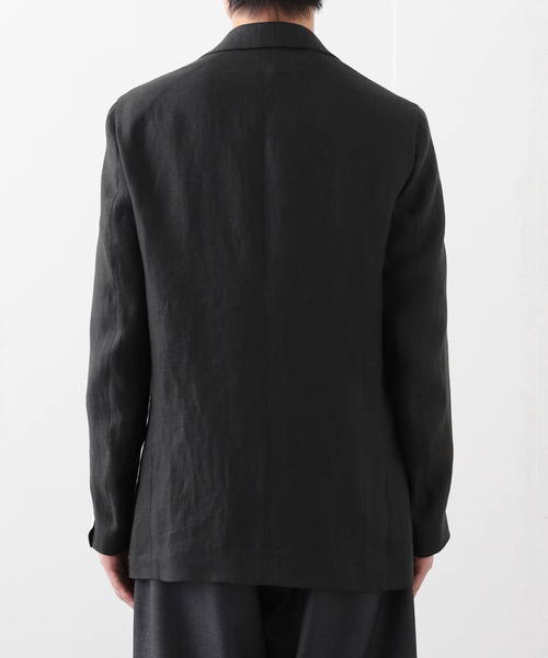 Caruso(カルーゾ)の「CARUSO (カルーゾ) ZERO JKT LINO(テーラードジャケット・メンズ・ブラック・48/50)」の8枚目の写真