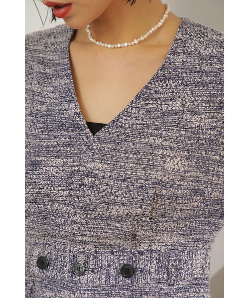 ROSE BUD（ローズバッド）の「オケージョンツイードコンビネゾン（つなぎ/オールインワン・レディース・ブラック/ネイビー・M/S）」の16枚目の写真