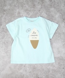 アイスクリーム柄半袖Tシャツ