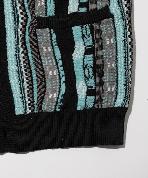 FREAK'S STORE(フリークスストア)の「ビックシルエット クージーニットカーディガン(カーディガン/ボレロ・メンズ・グリーン/イエロー・MEDIUM/LARGE)」の15枚目の写真