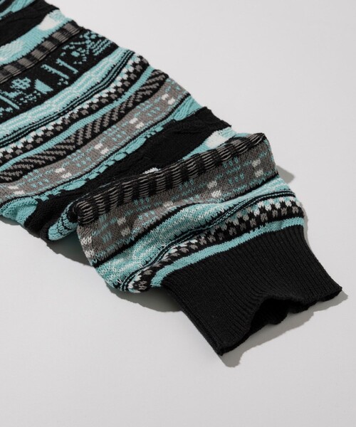 FREAK'S STORE(フリークスストア)の「ビックシルエット クージーニットカーディガン(カーディガン/ボレロ・メンズ・グリーン/イエロー・MEDIUM/LARGE)」の17枚目の写真