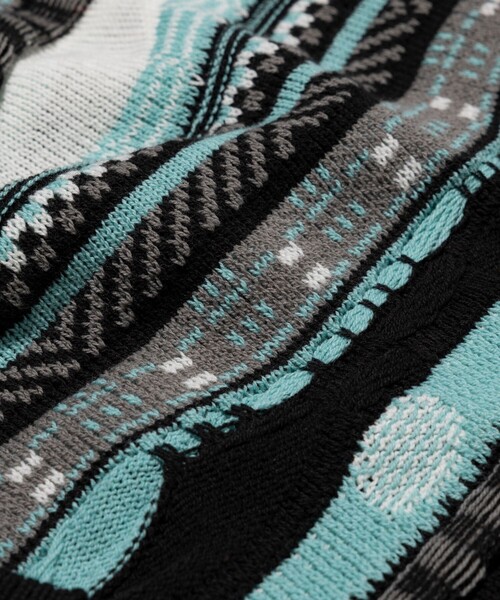 FREAK'S STORE(フリークスストア)の「ビックシルエット クージーニットカーディガン(カーディガン/ボレロ・メンズ・グリーン/イエロー・MEDIUM/LARGE)」の18枚目の写真