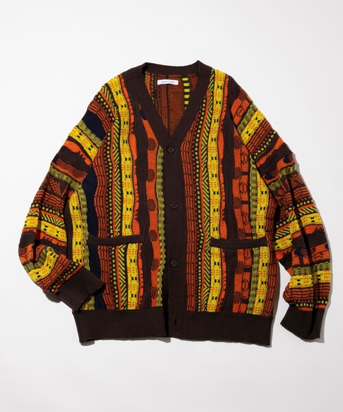 FREAK'S STORE(フリークスストア)の「ビックシルエット クージーニットカーディガン(カーディガン/ボレロ・メンズ・グリーン/イエロー・MEDIUM/LARGE)」の21枚目の写真