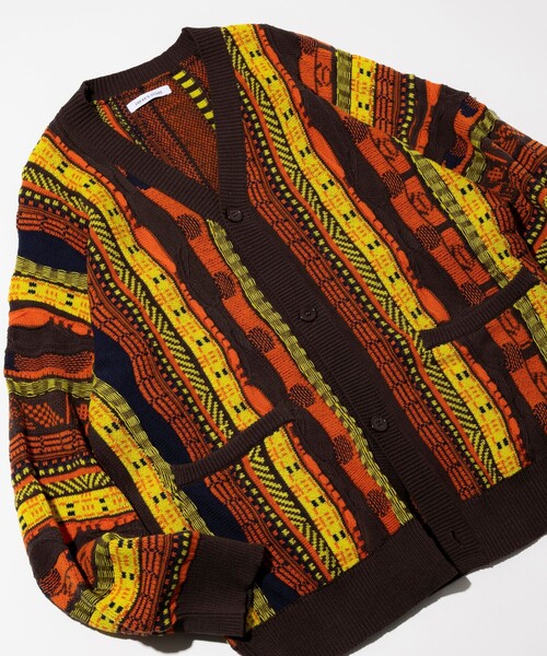 FREAK'S STORE(フリークスストア)の「ビックシルエット クージーニットカーディガン(カーディガン/ボレロ・メンズ・グリーン/イエロー・MEDIUM/LARGE)」の22枚目の写真