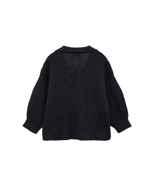 極美品 MANOF マノフ 24SS 完売品 スキッパーニットトップス　黒 セール】KNIT POLO TOPS（ニット/セーター）｜MANOF（マノフ）の