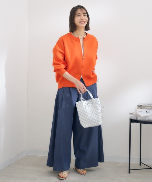 KATHARINE ROSS（キャサリンロス）の「【KATHARINE ROSS】トリプルタックワイドパンツ（その他パンツ・レディース・ネイビー/ブラック・MEDIUM）」の14枚目の写真