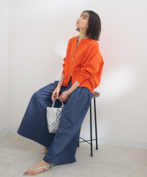 KATHARINE ROSS（キャサリンロス）の「【KATHARINE ROSS】トリプルタックワイドパンツ（その他パンツ・レディース・ネイビー/ブラック・MEDIUM）」の15枚目の写真