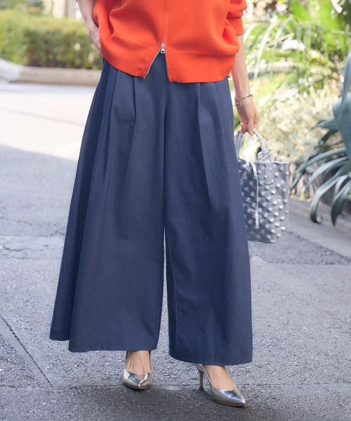 KATHARINE ROSS（キャサリンロス）の「【KATHARINE ROSS】トリプルタックワイドパンツ（その他パンツ・レディース・ネイビー/ブラック・MEDIUM）」の7枚目の写真