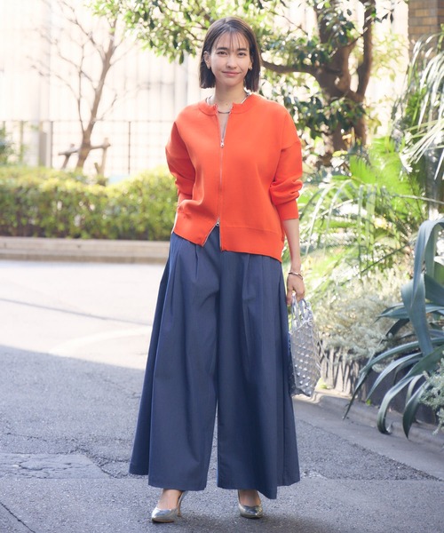 KATHARINE ROSS（キャサリンロス）の「【KATHARINE ROSS】トリプルタックワイドパンツ（その他パンツ・レディース・ネイビー/ブラック・MEDIUM）」の3枚目の写真