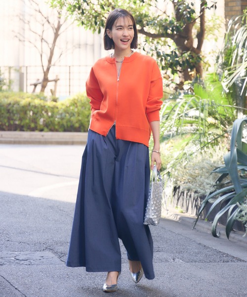 KATHARINE ROSS（キャサリンロス）の「【KATHARINE ROSS】トリプルタックワイドパンツ（その他パンツ・レディース・ネイビー/ブラック・MEDIUM）」の4枚目の写真