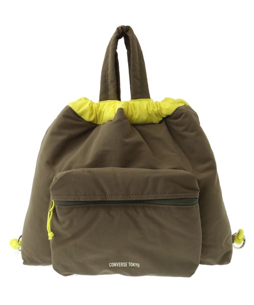 CONVERSE TOKYO(コンバーストウキョウ)の「2WAY NYLON PADDED TOTE BAG & BACKPACK(トートバッグ・レディース・ネイビー/ブラック/カーキ・FREE)」の2枚目の写真