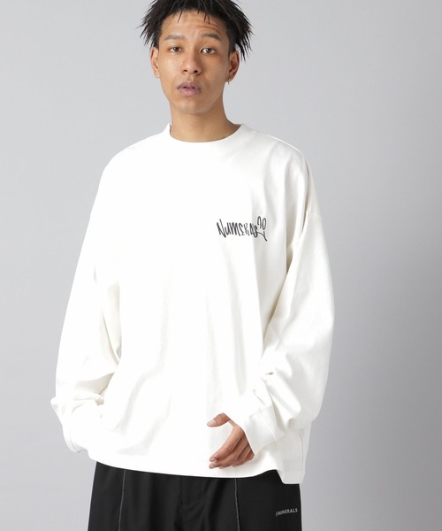 NUMERALS（ヌメラルズ）の「【NUMERALS】グラフィックTEE（Tシャツ/カットソー・メンズ・ブラック/オフホワイト・MEDIUM/LARGE）」の2枚目の写真