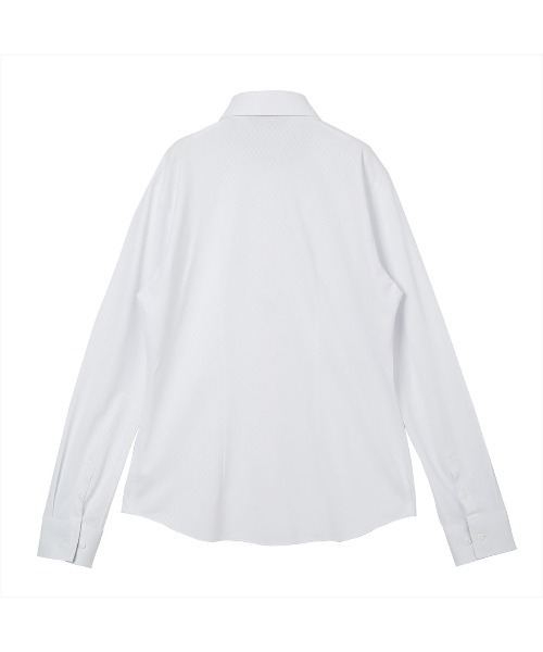 TOKYO SHIRTS（トウキョウシャツ）の「形態安定ノーアイロン レギュラー 長袖ニットビジネスワイシャツ（ビジネスシャツ・レディース・ホワイト・S/M/L/LL/XL）」の2枚目の写真
