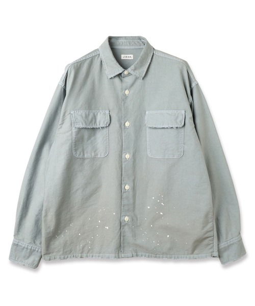JIEDA(ジエダ)の「PIGMENT PAINTING SHIRT(シャツ/ブラウス・メンズ・サックスブルー/ブラック・1/2)」の3枚目の写真