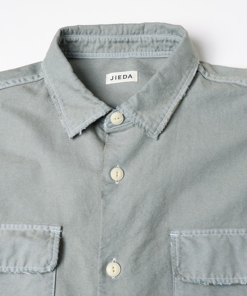 JIEDA(ジエダ)の「PIGMENT PAINTING SHIRT(シャツ/ブラウス・メンズ・サックスブルー/ブラック・1/2)」の7枚目の写真
