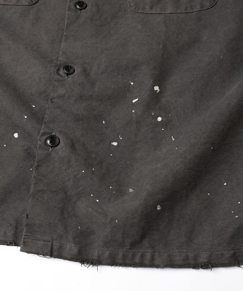 JIEDA(ジエダ)の「PIGMENT PAINTING SHIRT(シャツ/ブラウス・メンズ・サックスブルー/ブラック・1/2)」の13枚目の写真
