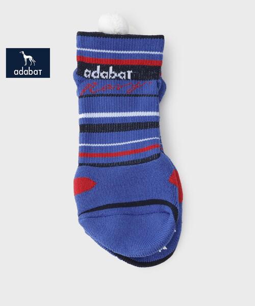 adabat（アダバット）の「◆【新レーベル ADABAT NAVY】ボンボンベリーショート3Dソックス（ソックス/靴下・レディース・ホワイト系3/レッド系4/ブルー系その他4・00）」の2枚目の写真