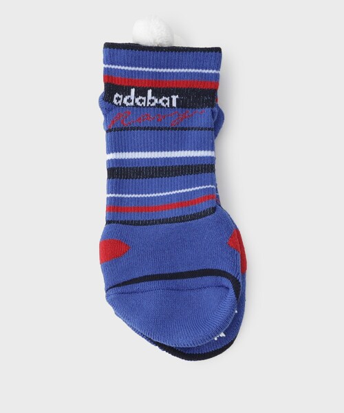 adabat（アダバット）の「◆【新レーベル ADABAT NAVY】ボンボンベリーショート3Dソックス（ソックス/靴下・レディース・ホワイト系3/レッド系4/ブルー系その他4・00）」の4枚目の写真