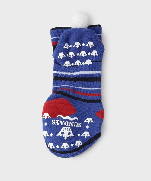 adabat（アダバット）の「◆【新レーベル ADABAT NAVY】ボンボンベリーショート3Dソックス（ソックス/靴下・レディース・ホワイト系3/レッド系4/ブルー系その他4・00）」の5枚目の写真