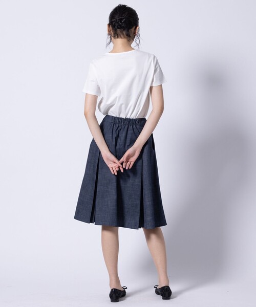 TOCCA（トッカ）の「HALLMARK FLOCKY LOGO TEE Tシャツ（Tシャツ/カットソー・レディース・アイボリー系/ブルー系/ベージュ系・SMALL/MEDIUM）」の15枚目の写真
