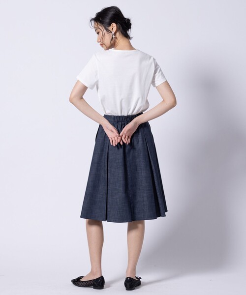 TOCCA（トッカ）の「HALLMARK FLOCKY LOGO TEE Tシャツ（Tシャツ/カットソー・レディース・アイボリー系/ブルー系/ベージュ系・SMALL/MEDIUM）」の16枚目の写真