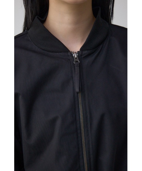 AZUL by moussy(アズールバイマウジー)の「チュールドッキングブルゾン 春服 秋服(ブルゾン・レディース・アイボリー/ブラック/グレー・FREE)」の10枚目の写真