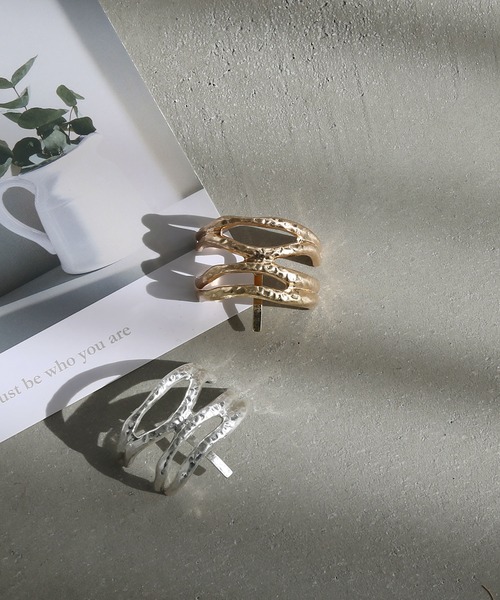 ニュアンスクロスメタルヘアカフ/ヘアフック（その他ヘアアクセサリー