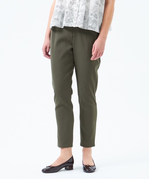 MACKINTOSH PHILOSOPHY（ﾏｯｷﾝﾄｯｼｭ ﾌｨﾛｿﾌｨｰ）の「【2025年春夏モデル】DRY OXFORD テーパードパンツ（その他パンツ・レディース・グレー系その他/カーキ/ベージュ/レッド/ダークネイビー/グリーン/オフホワイト/チャコールグレー/オレンジ・34/36/38/40）」の5枚目の写真