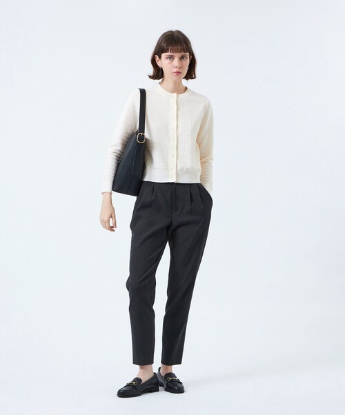 MACKINTOSH PHILOSOPHY（ﾏｯｷﾝﾄｯｼｭ ﾌｨﾛｿﾌｨｰ）の「【2025年春夏モデル】DRY OXFORD テーパードパンツ（その他パンツ・レディース・グレー系その他/カーキ/ベージュ/レッド/ダークネイビー/グリーン/オフホワイト/チャコールグレー/オレンジ・34/36/38/40）」の21枚目の写真