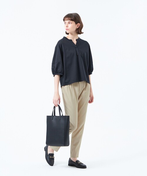 MACKINTOSH PHILOSOPHY（ﾏｯｷﾝﾄｯｼｭ ﾌｨﾛｿﾌｨｰ）の「【2025年春夏モデル】DRY OXFORD テーパードパンツ（その他パンツ・レディース・グレー系その他/カーキ/ベージュ/レッド/ダークネイビー/グリーン/オフホワイト/チャコールグレー/オレンジ・34/36/38/40）」の22枚目の写真