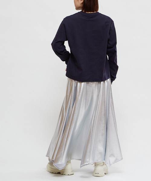 CONVERSE TOKYO（コンバーストウキョウ）の「SHINY STAR★ CUT SKIRT（スカート・レディース・シルバー/グレー・FREE）」の12枚目の写真