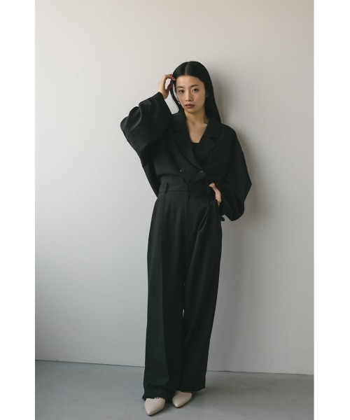 STYLEMIXER(スタイルミキサー)の「イージー2タックパンツ(スラックス・レディース・イエロー/アイボリー/ブラック・X-SMALL/SMALL/MEDIUM)」の15枚目の写真