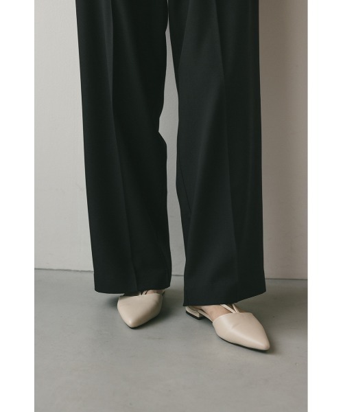 STYLEMIXER(スタイルミキサー)の「イージー2タックパンツ(スラックス・レディース・イエロー/アイボリー/ブラック・X-SMALL/SMALL/MEDIUM)」の22枚目の写真