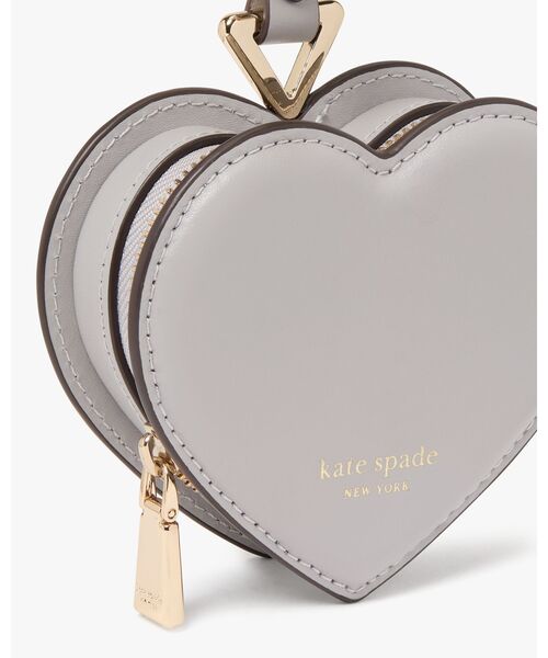 kate spade new york（ケイトスペード ニューヨーク）の「リブ ハート コイン パース（コインケース・レディース・グレー・ONESIZE）」の5枚目の写真