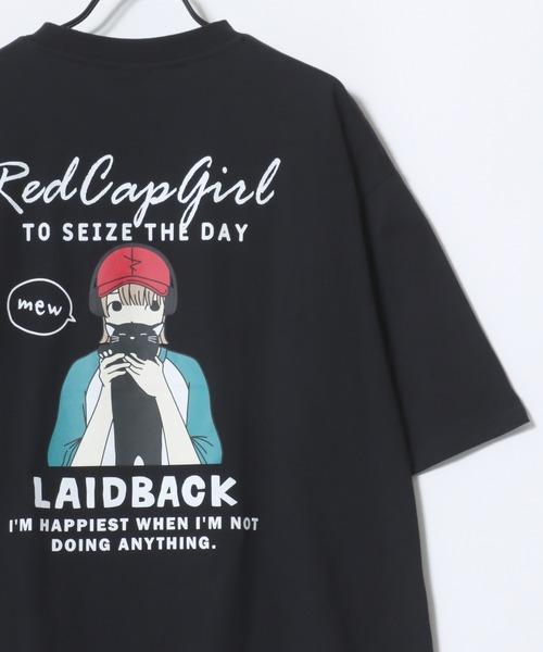 ROSSO DI SERA 猫デザイン 長袖Tシャツ ROSSO DI SERA 猫デザイン 長袖Tシャツ