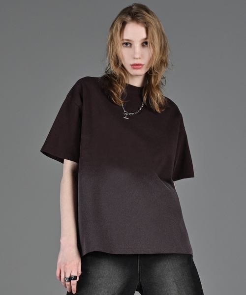 vintage design gradation relax fit T shirt / ヴィンテージ