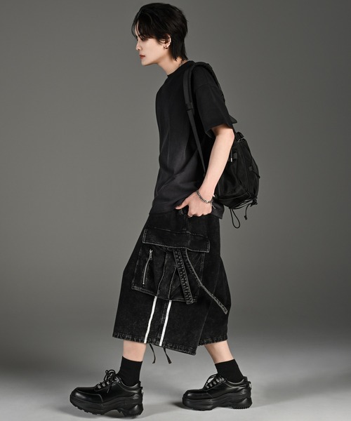 ADRER（アドラー）の「vintage design gradation relax fit T shirt / ヴィンテージデザイングラデーションリラックスフィットTシャツ（Tシャツ/カットソー・メンズ・ブラック/ライトブルー/ライトグレー/ピンク/ブラウン・XS/L/M/S）」の21枚目の写真